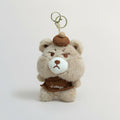 Vintage Grumpy Bear Plush Keychain – apparel accessories (view 1)