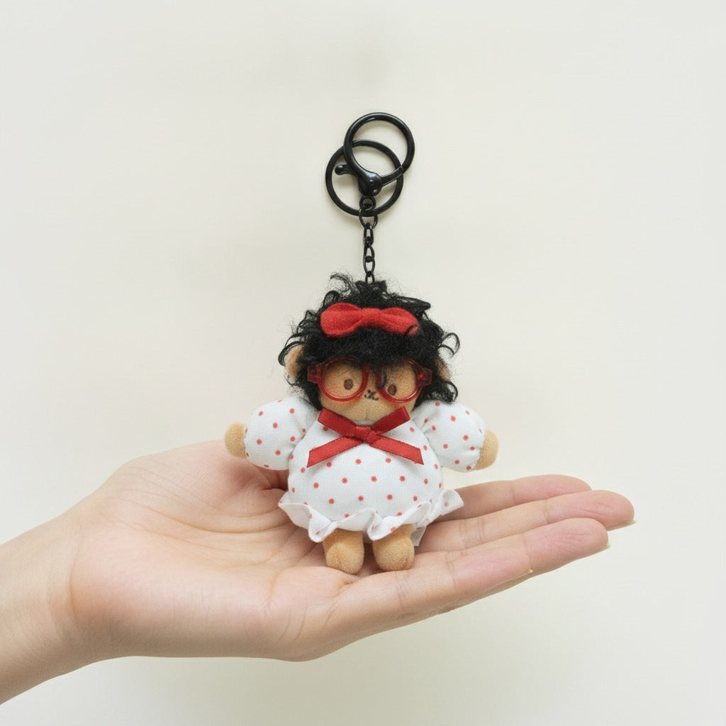 Adorable Plush Doll Keychain – novelty & toys (view 3)