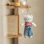 Kitten Plush Keychain with Glasses – novelty & toys (view 2)
