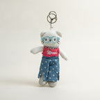 Kitten Plush Keychain with Glasses – novelty & toys (view 1)
