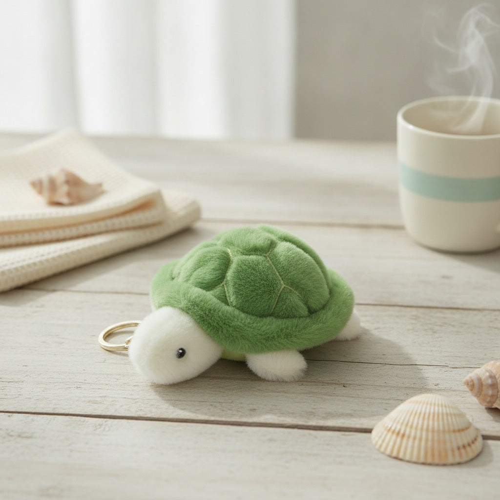 Soft Plush Turtle Keychain Bag Charm – novelty & toys (view 2)