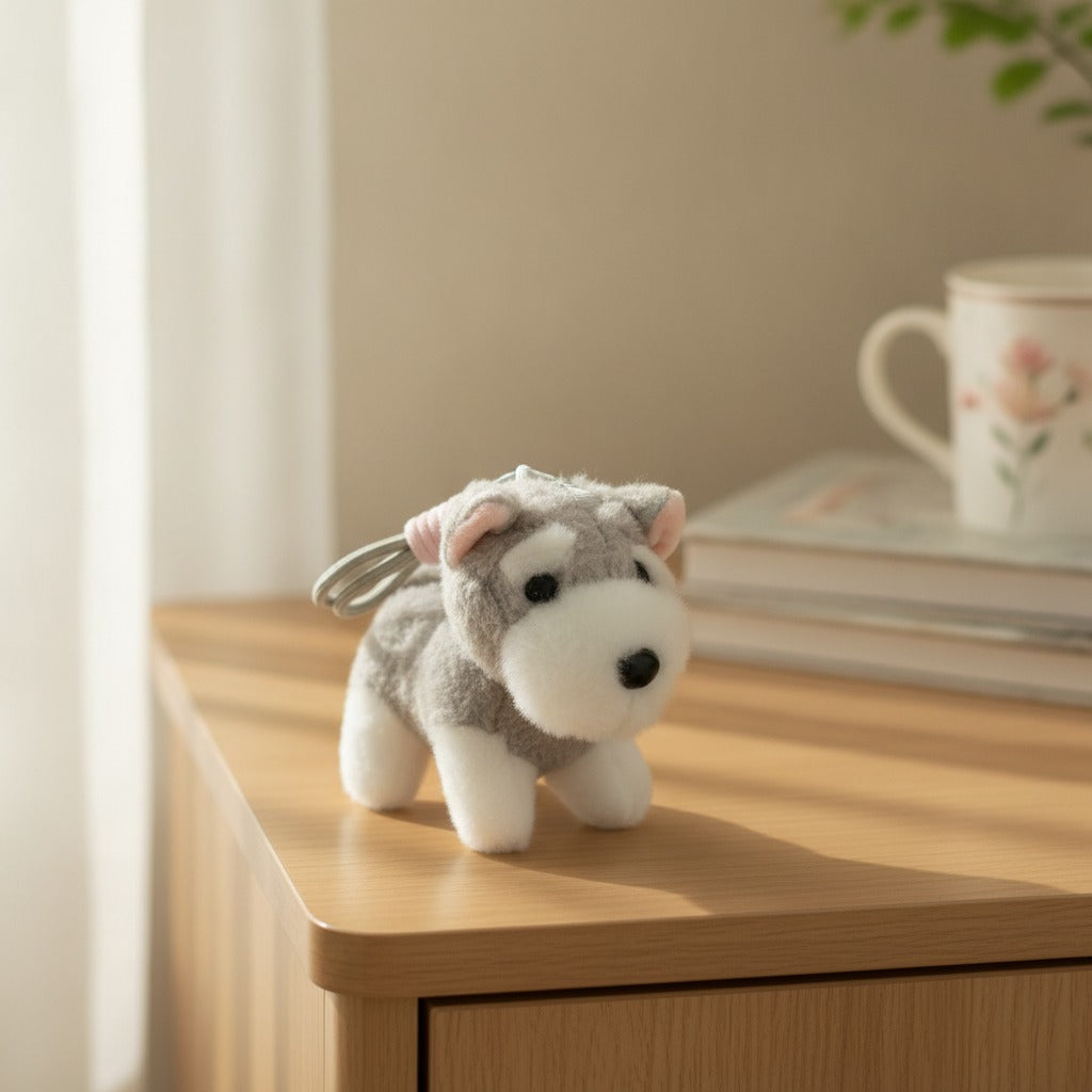 Cute Plush Schnauzer Dog Hair Tie – hair accessories (view 2)