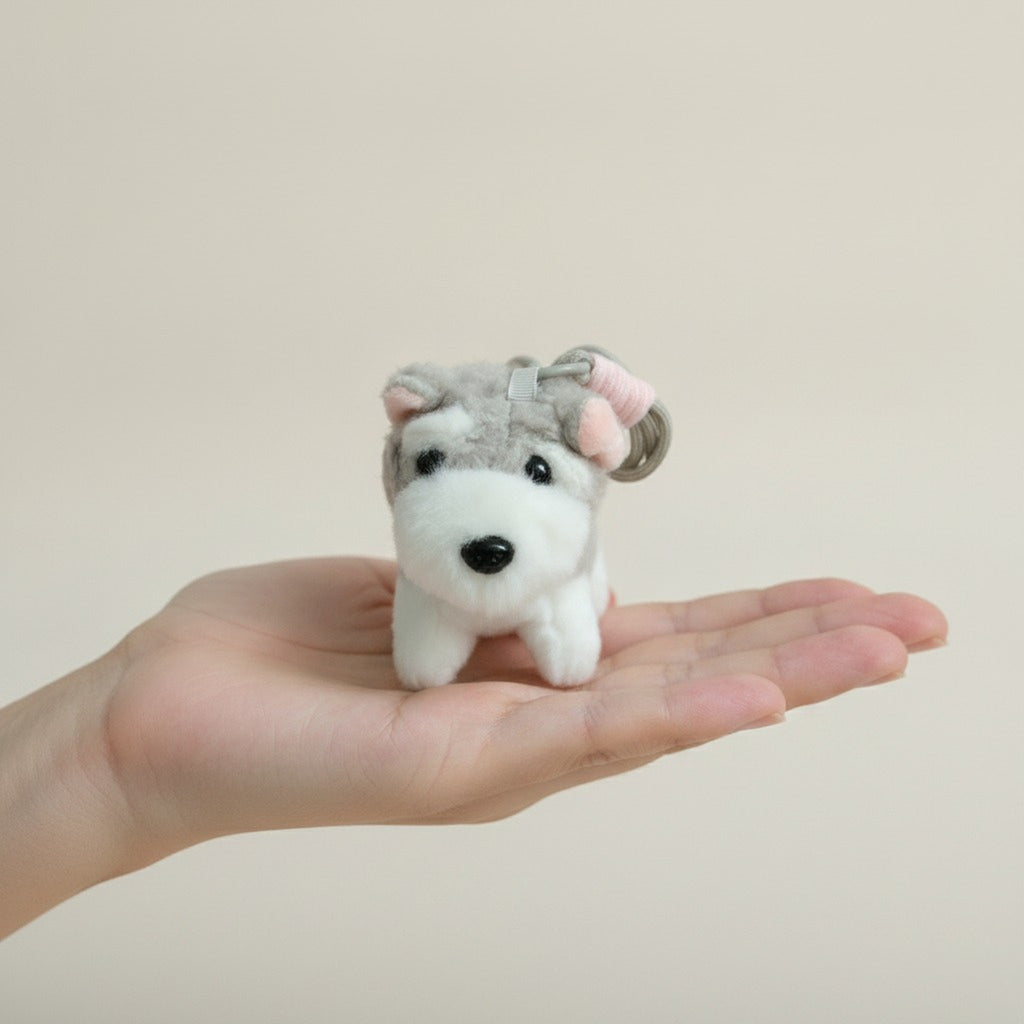 Cute Plush Schnauzer Dog Hair Tie – hair accessories (view 3)