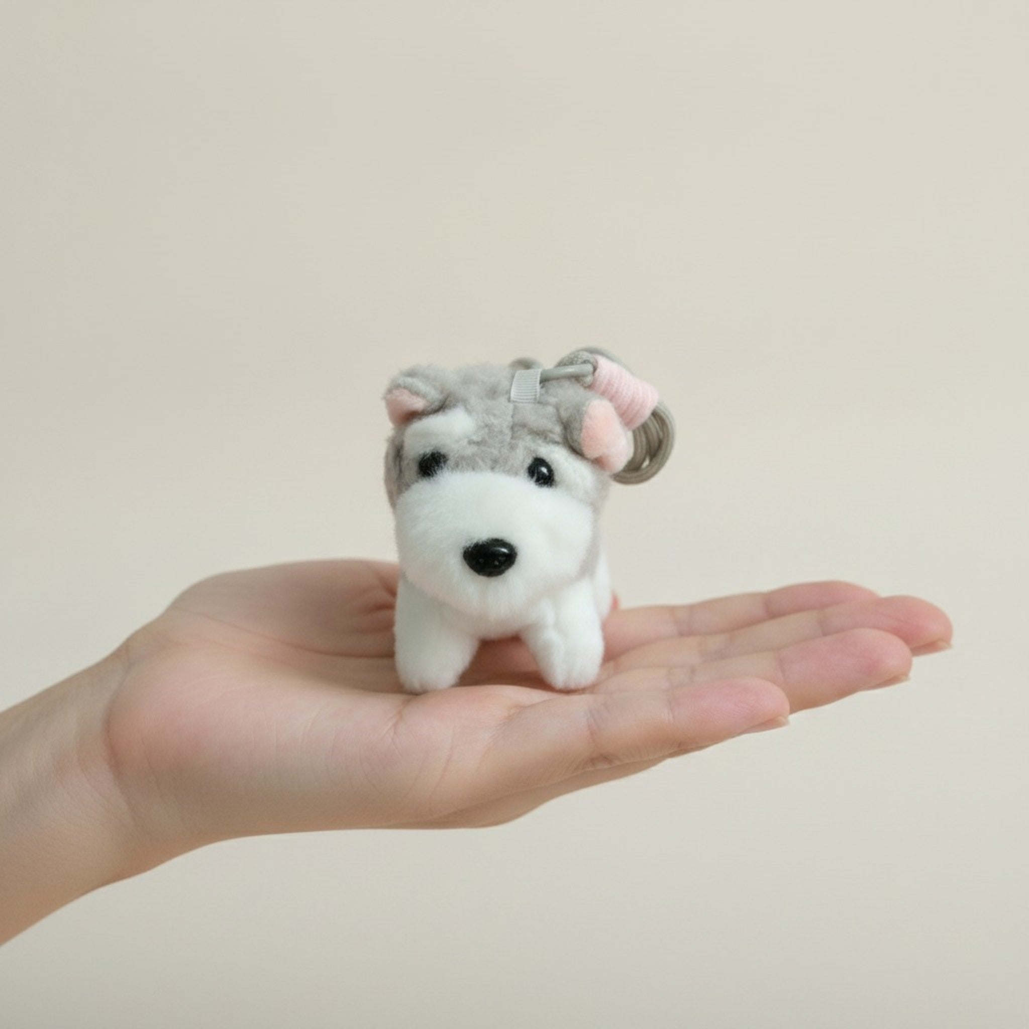 Cute Plush Schnauzer Dog Hair Tie – hair accessories (view 3)