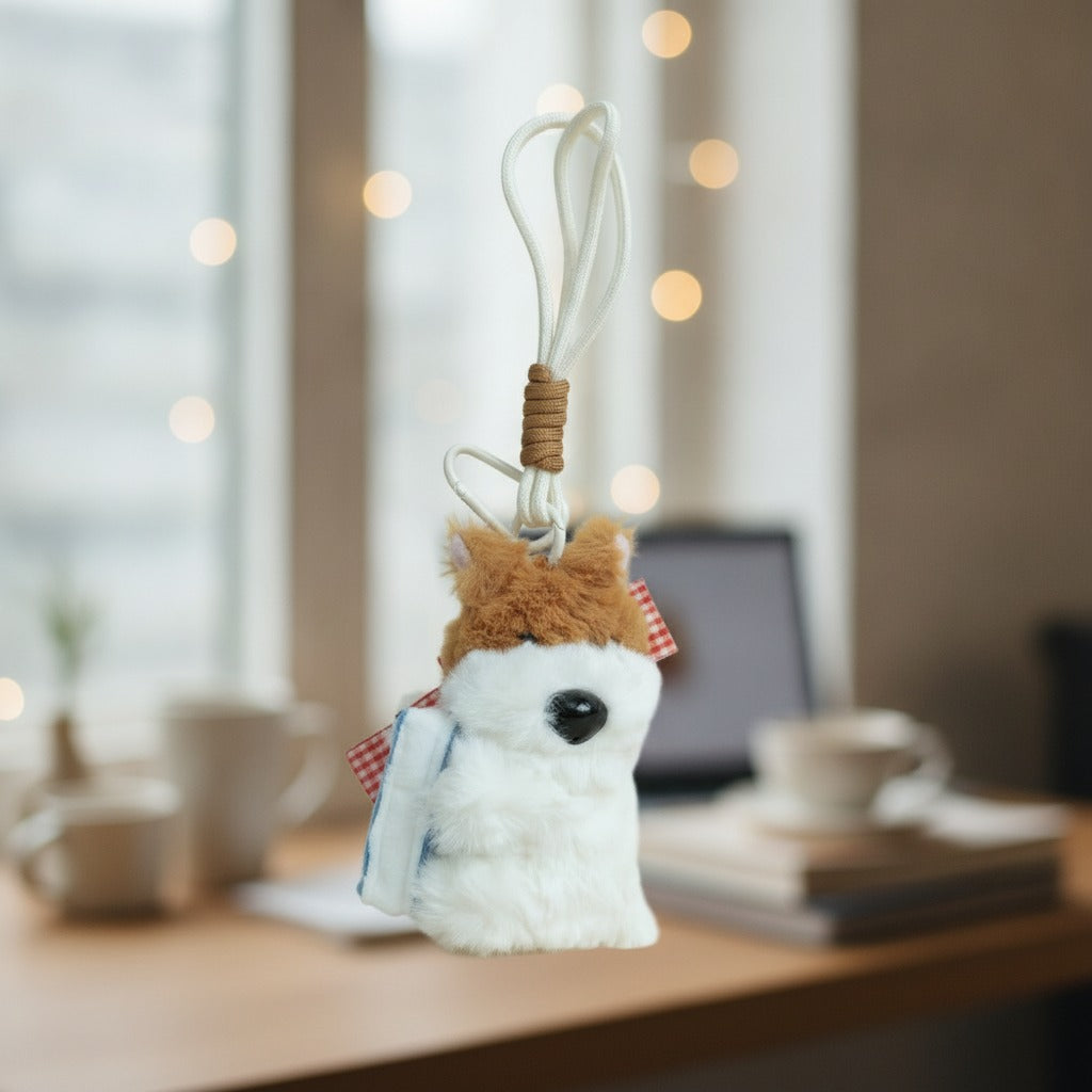 Cute Fluffy Hamster Keychain – novelty & toys (view 2)