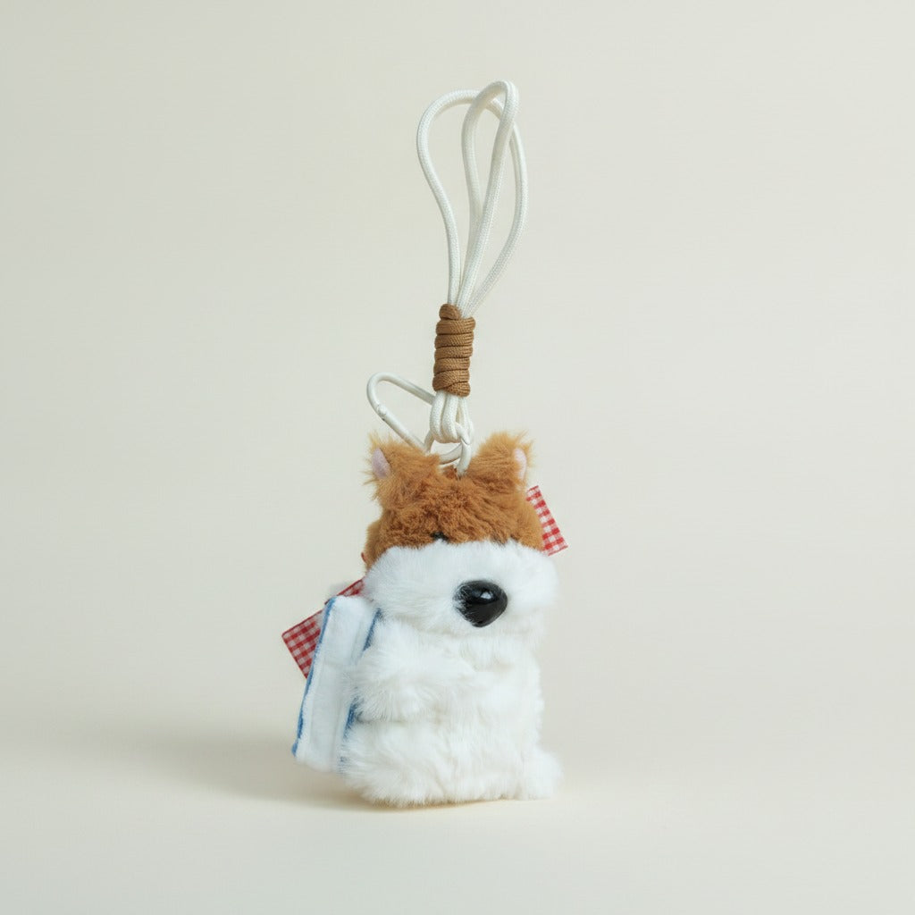 Cute Fluffy Hamster Keychain – novelty & toys (view 1)