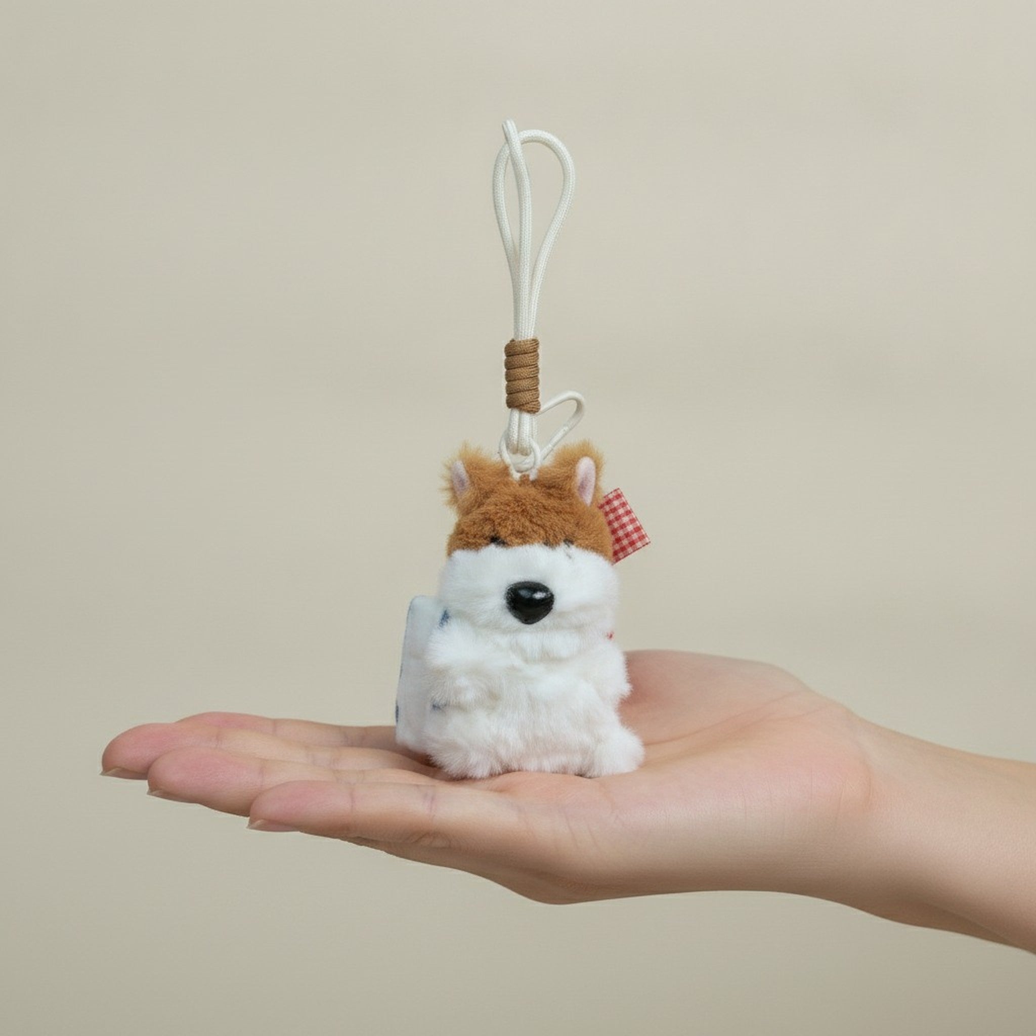 Cute Fluffy Hamster Keychain – novelty & toys (view 3)