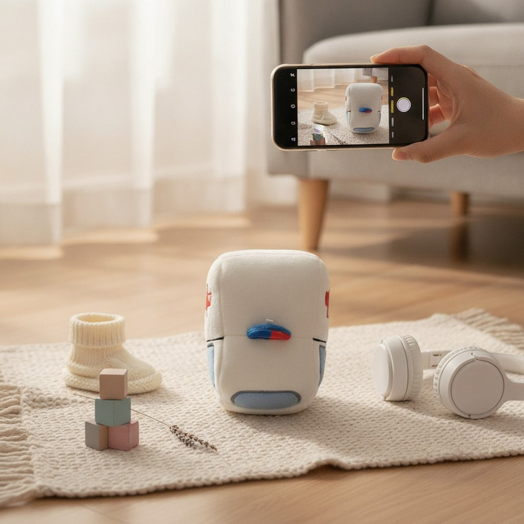 Robot Character Mini Plush Keychain – novelty & toys (view 2)