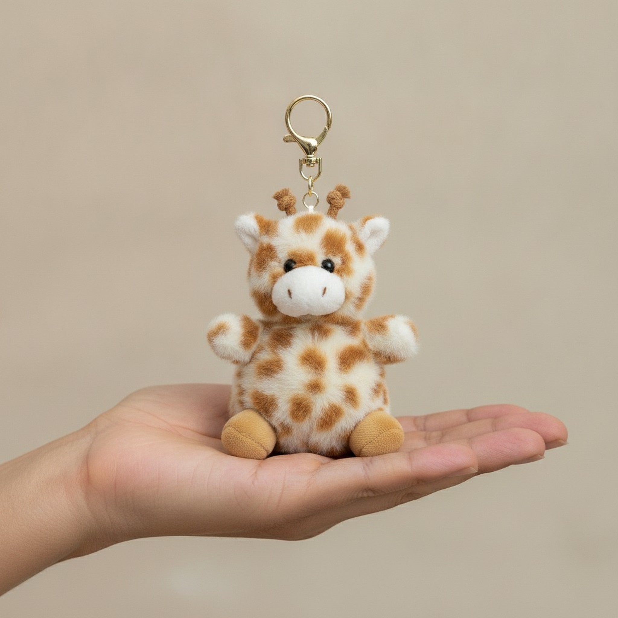Cute Giraffe Plush Keychain – novelty & toys (view 3)
