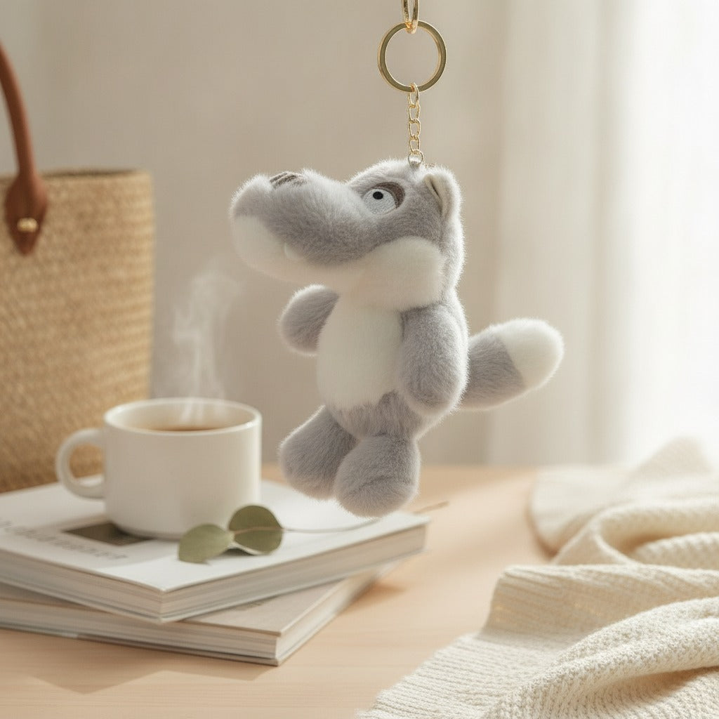 Cute Plush Alligator Keychain – novelty & toys (view 2)