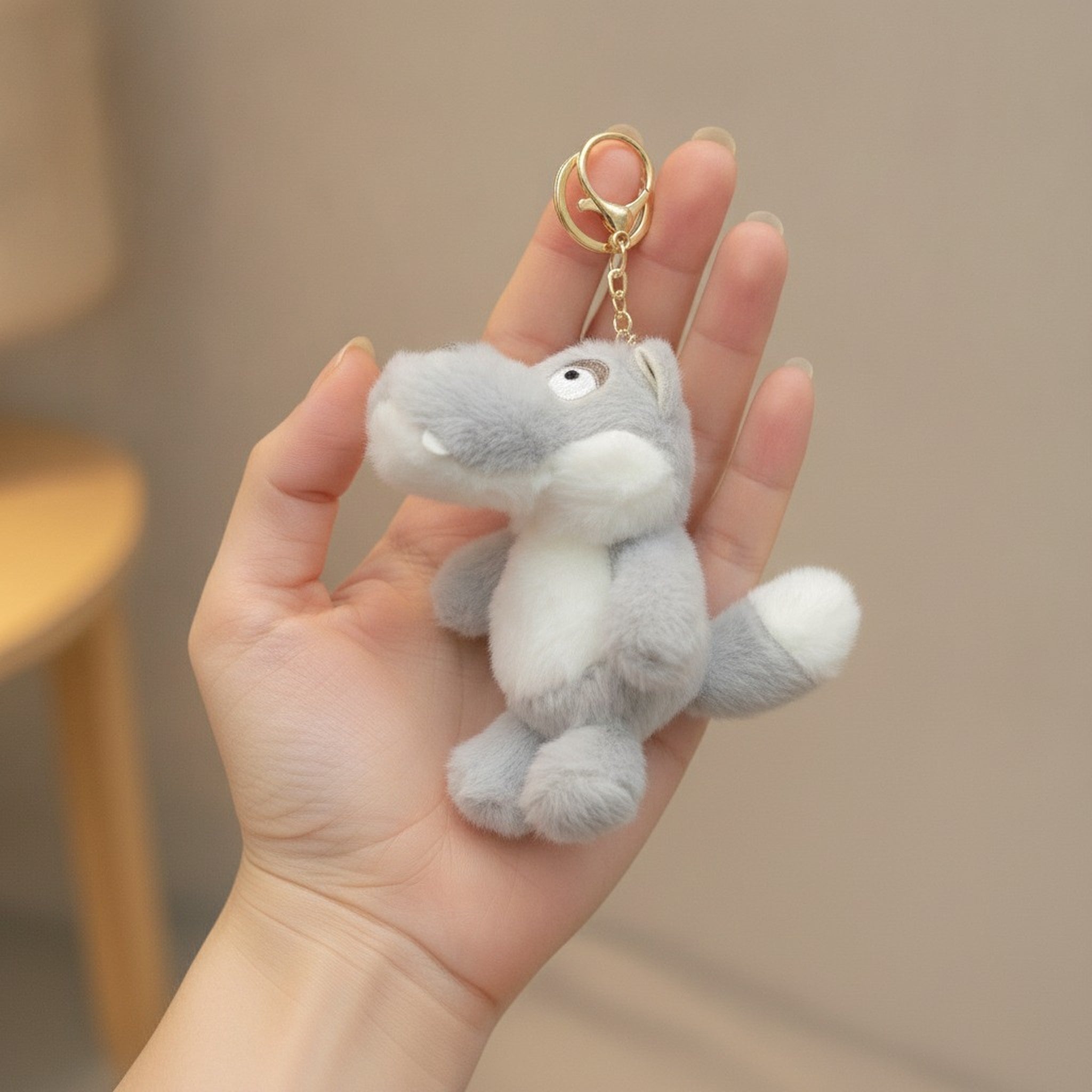 Cute Plush Alligator Keychain – novelty & toys (view 3)