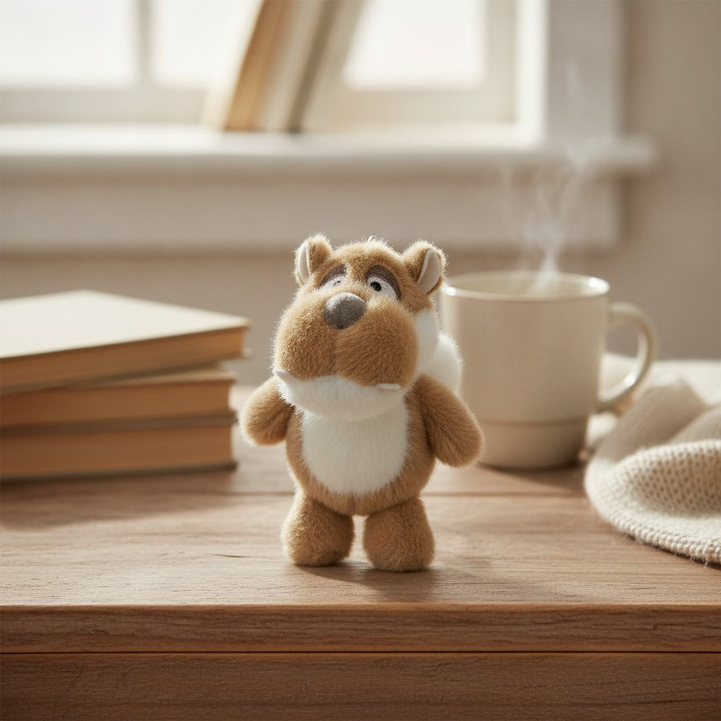 Cute Warthog Plush Toy Keychain – novelty & toys (view 2)