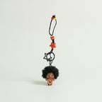 Cute Curly Hair Doll Keychain – novelty & toys (view 1)