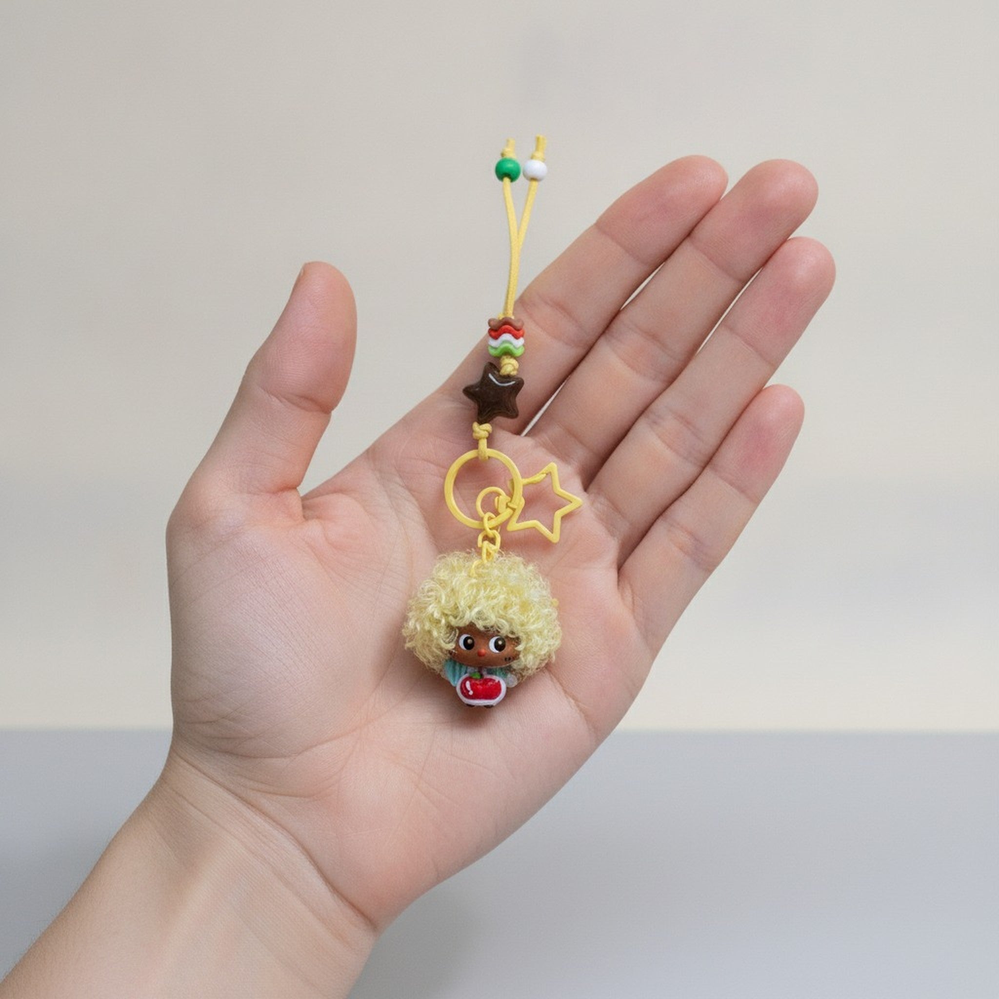 Beaded Star Doll Charm Lanyard – novelty & toys (view 3)