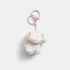 Fluffy Dog with Glasses Keychain Charm – novelty & toys (view 1)