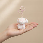 Fluffy Dog with Glasses Keychain Charm – novelty & toys (view 3)