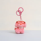 Plush Dog With Glasses Keychain – novelty & toys (view 1)