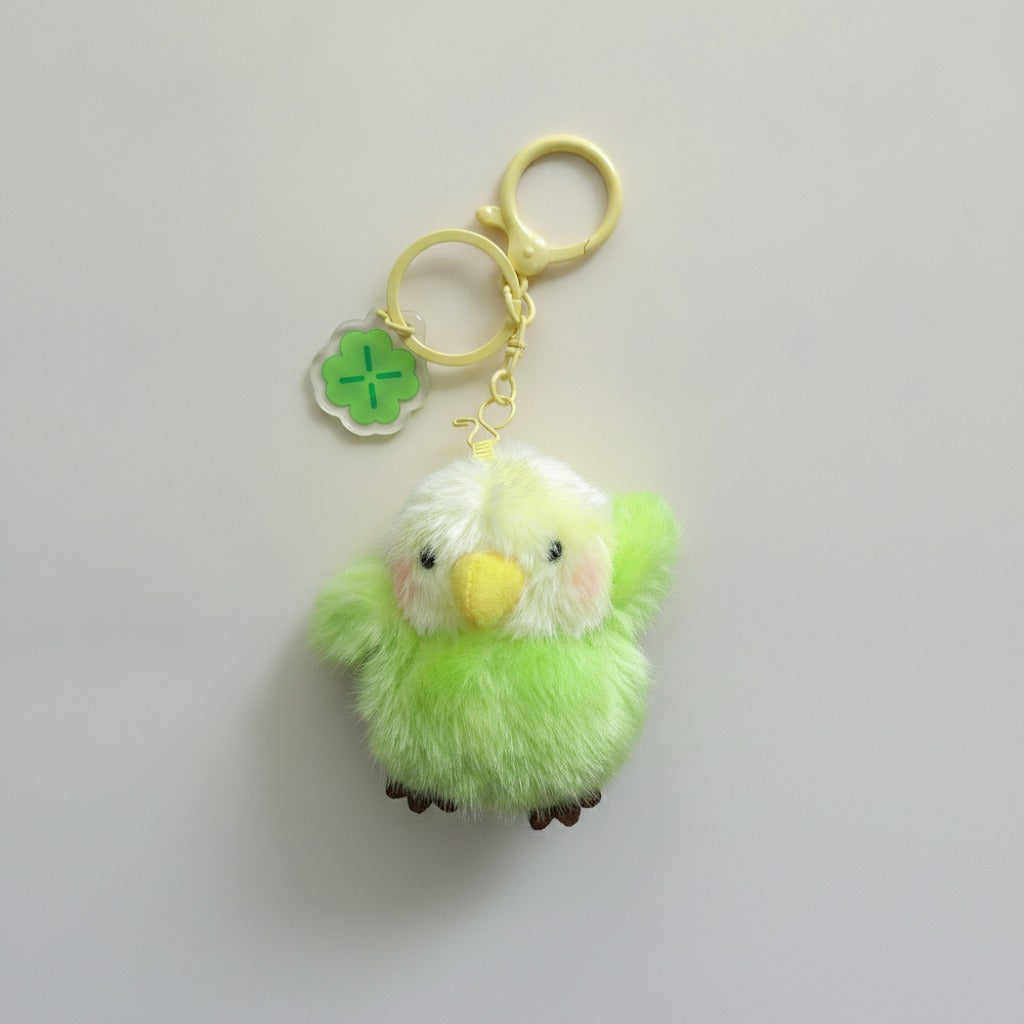 Cute Fluffy Bird Keychain – novelty & toys (view 1)