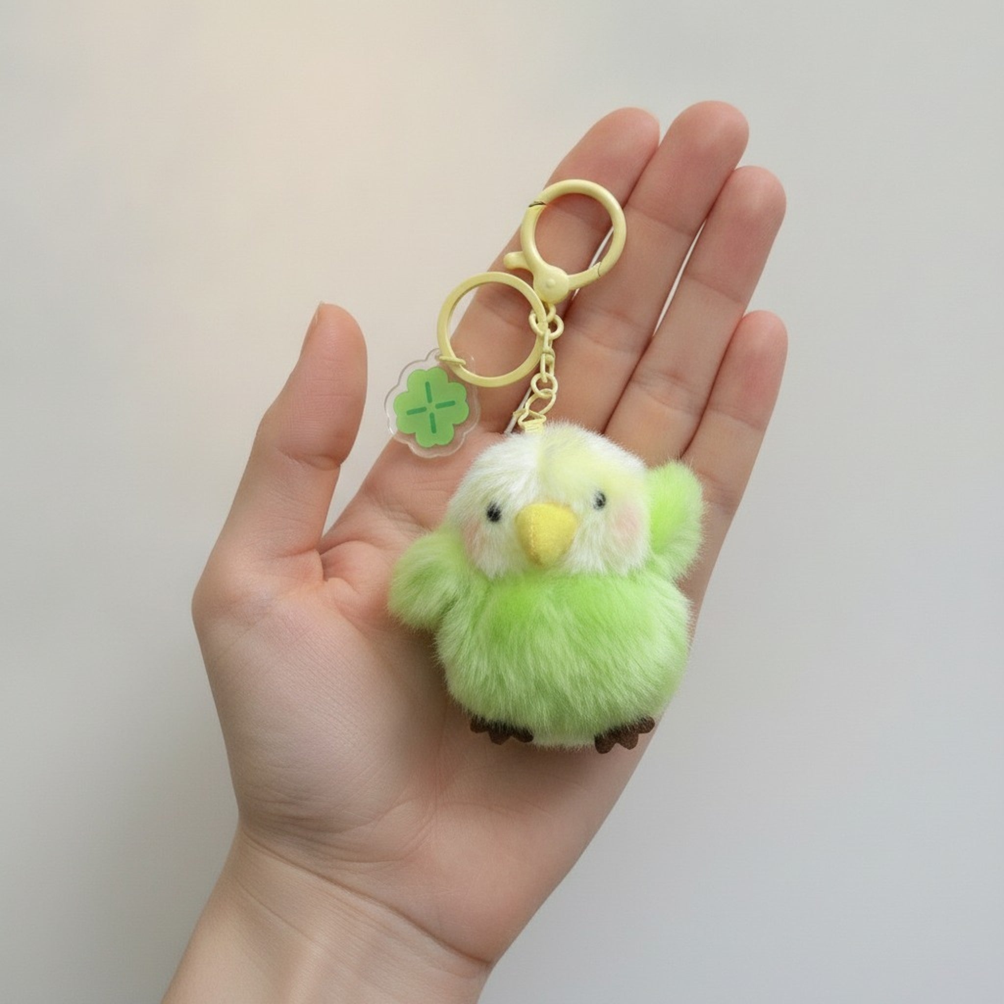 Cute Fluffy Bird Keychain – novelty & toys (view 3)