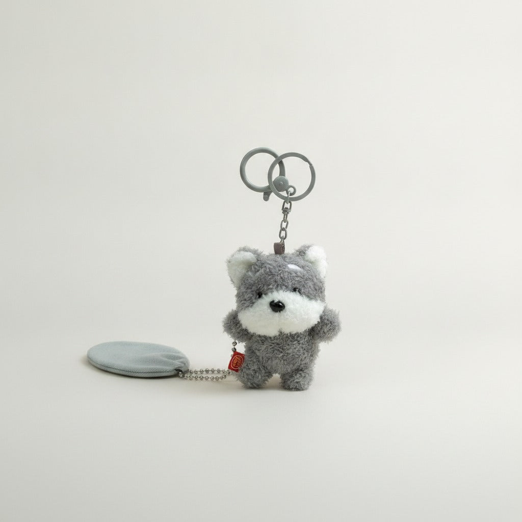 Plush Puppy Keychain Charm – novelty & toys (view 1)