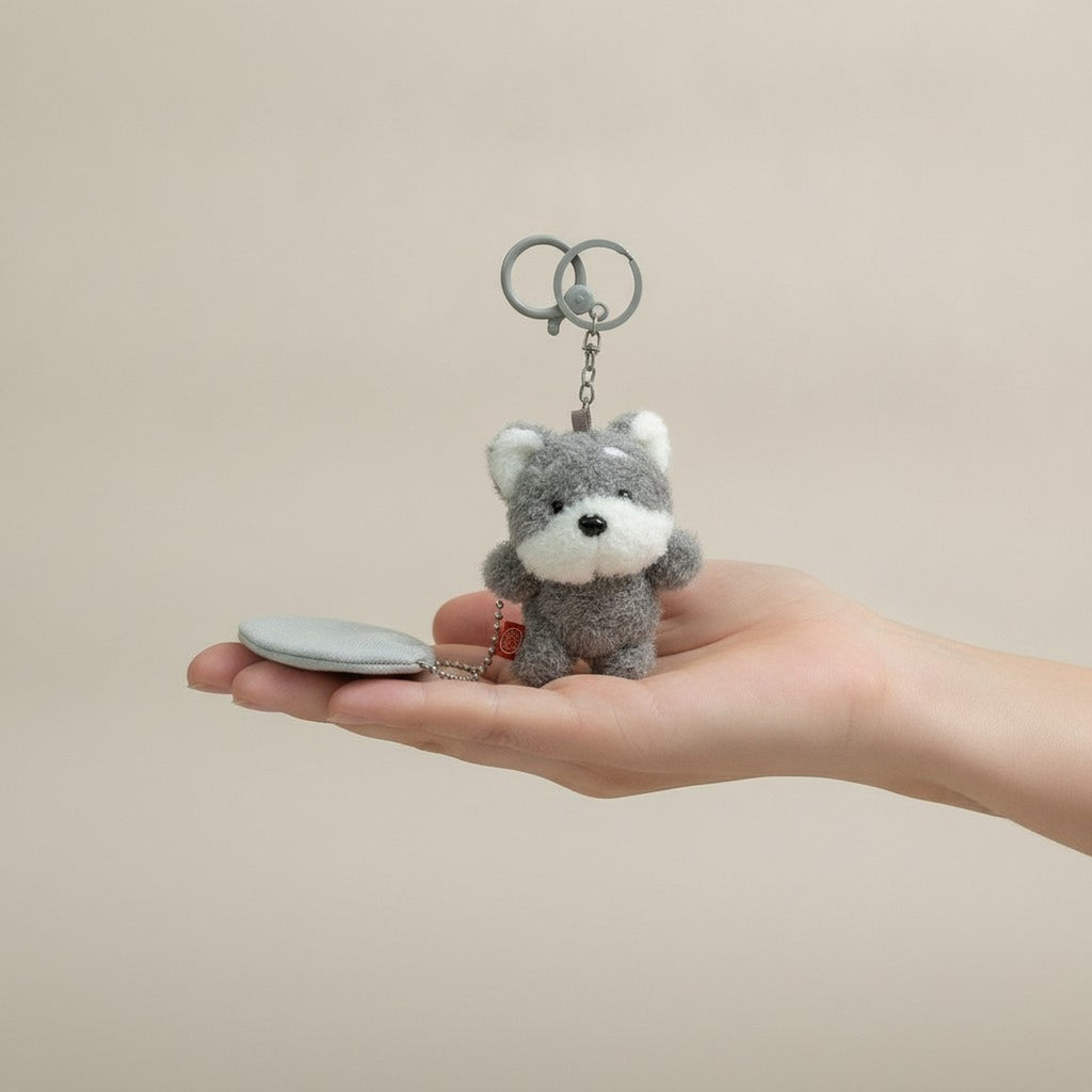 Plush Puppy Keychain Charm – novelty & toys (view 3)