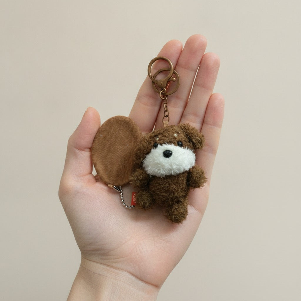 Cute Plush Dog Mini Pouch Keychain – novelty & toys (view 3)