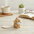 Fluffy Puppy Dog Keychain Bag Charm – novelty & toys (view 2)