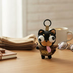 Cute Dog Plush Keychain Charm – novelty & toys (view 2)