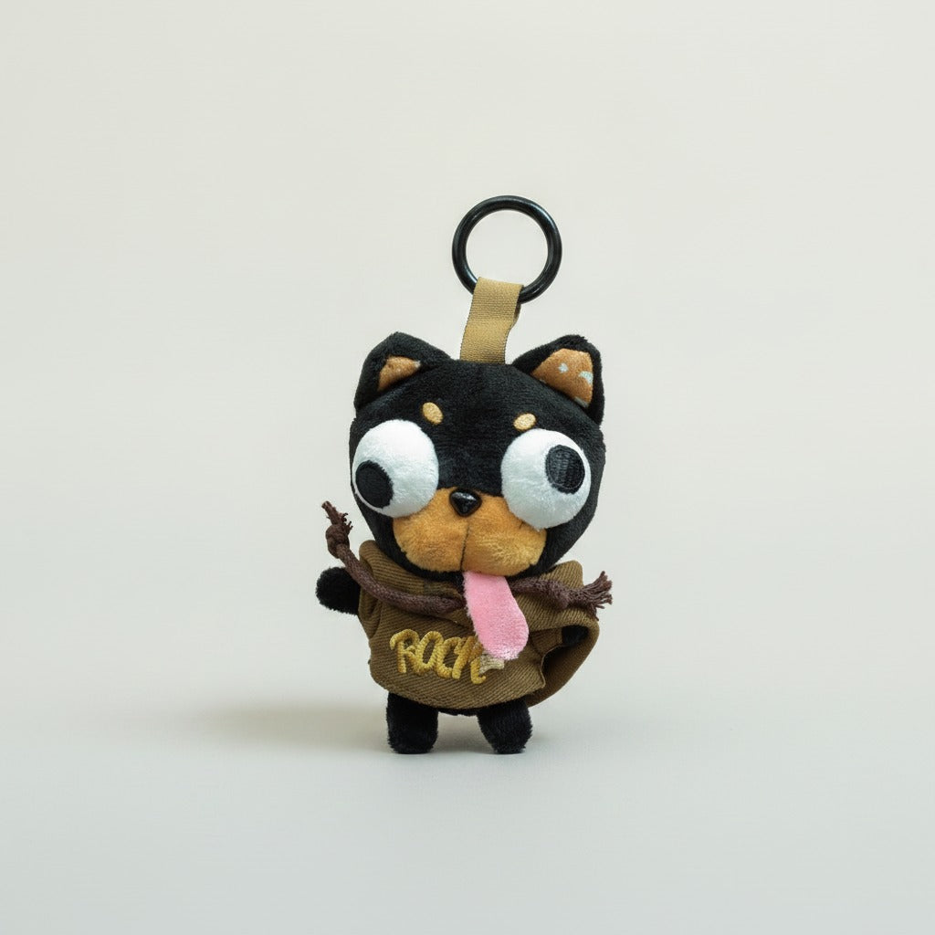 Cute Dog Plush Keychain Charm – novelty & toys (view 1)