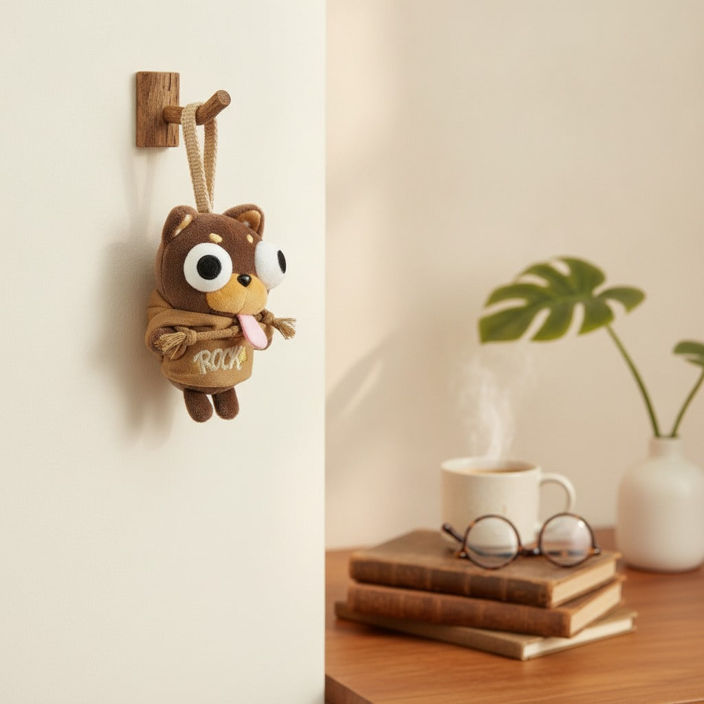 Plush Dog Rock Outfit Keychain – apparel accessories (view 2)