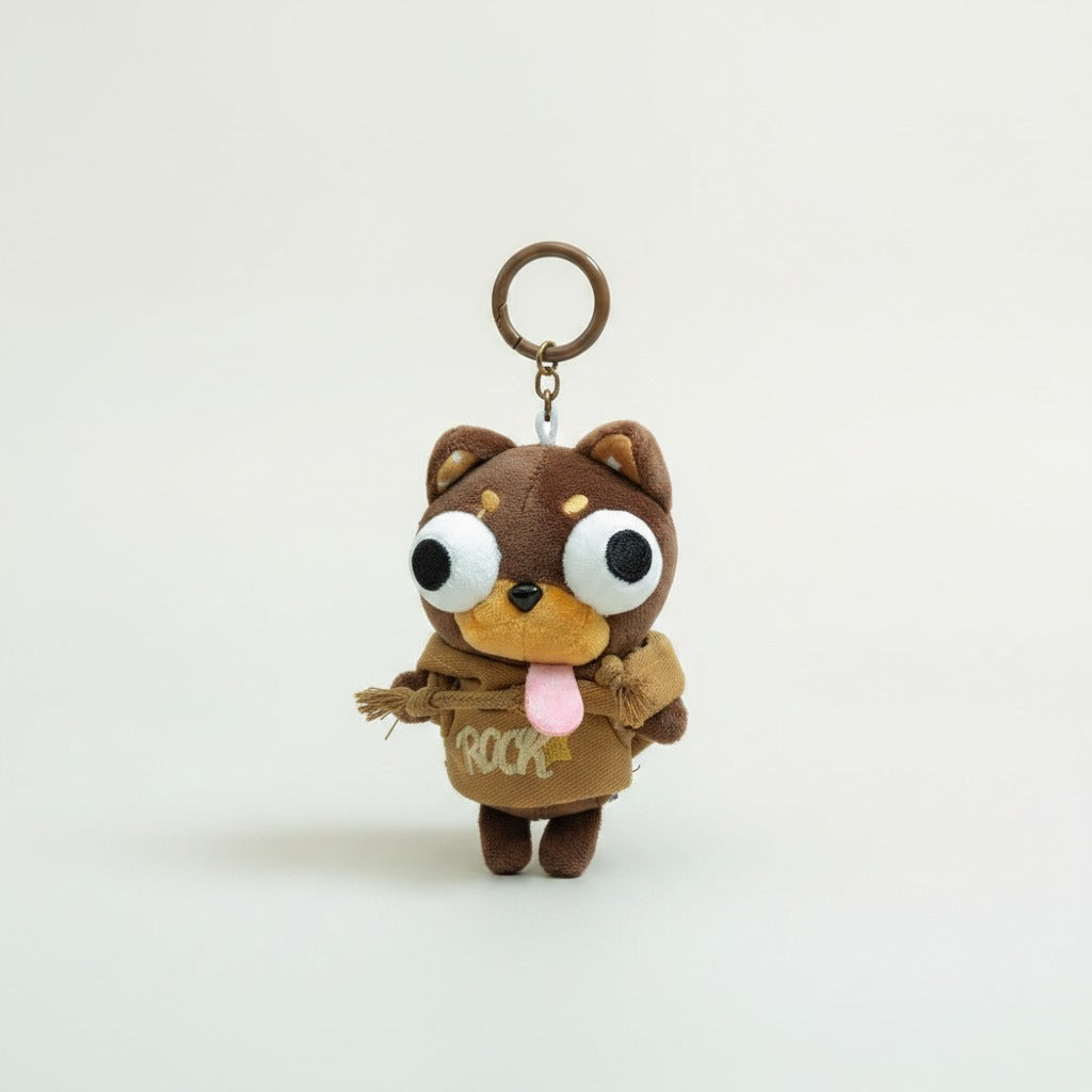 Plush Dog Rock Outfit Keychain – apparel accessories (view 1)