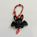 Furry Bat Beaded Keychain Charm – novelty & toys (view 1)