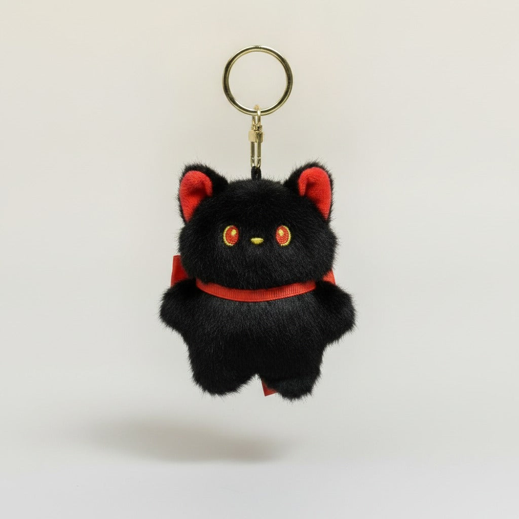 Cute Fluffy Cat Keychain Charm – novelty & toys (view 1)