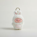 Fluffy Pig Bunny Keychain Charm – novelty & toys (view 1)