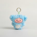 Cute Fluffy Pig Animal Keychain – novelty & toys (view 1)
