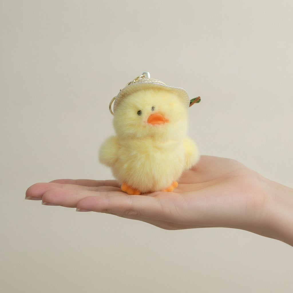 Cute Fluffy Chick Keychain Charm – novelty & toys (view 3)