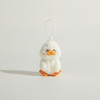 Cute Fluffy Duck Plush Keychain Charm – novelty & toys (view 1)