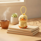 Kawaii Sad Duck Plush Keychain Charm – novelty & toys (view 2)