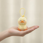 Kawaii Sad Duck Plush Keychain Charm – novelty & toys (view 3)