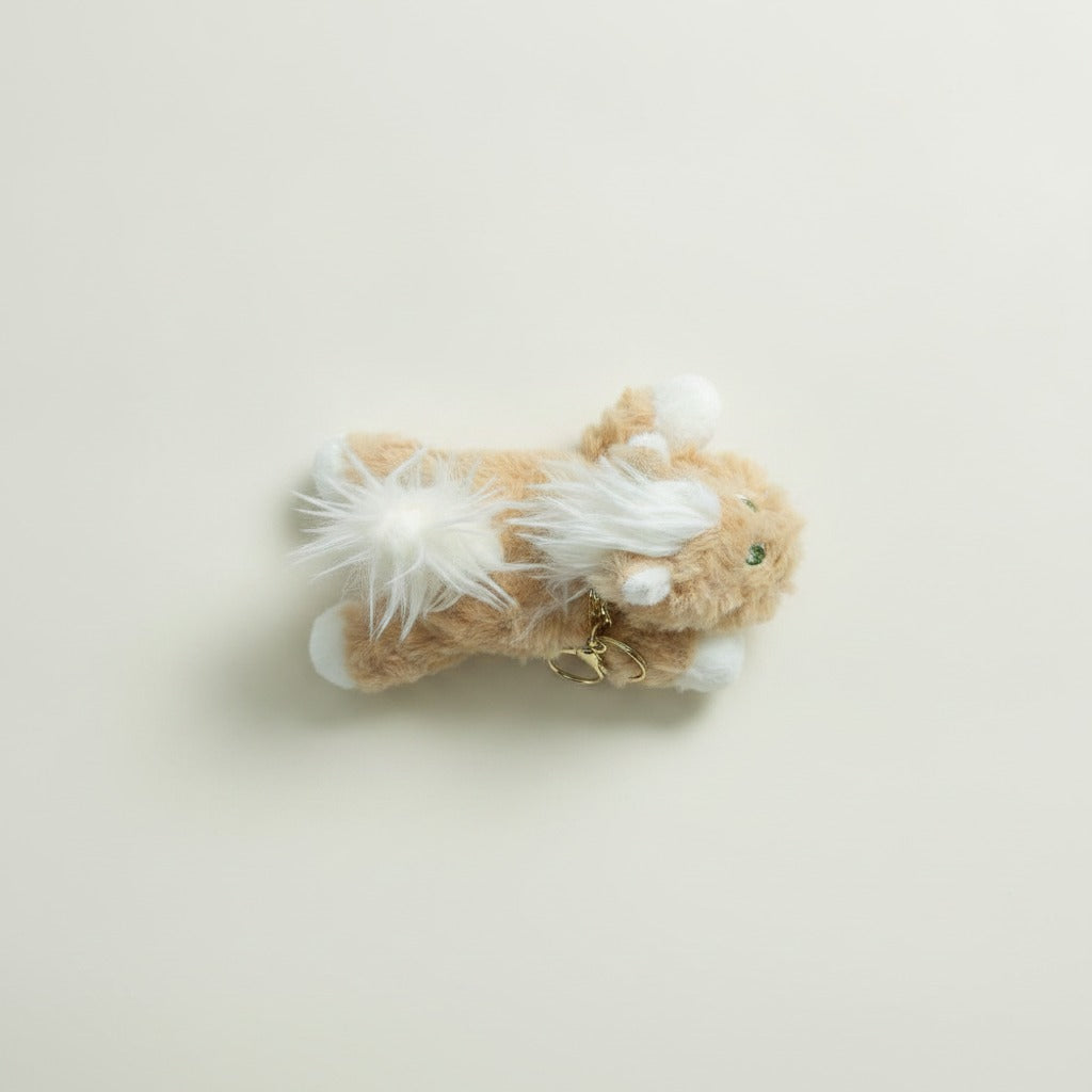 Fluffy Pony Plush Keychain Charm – novelty & toys (view 1)
