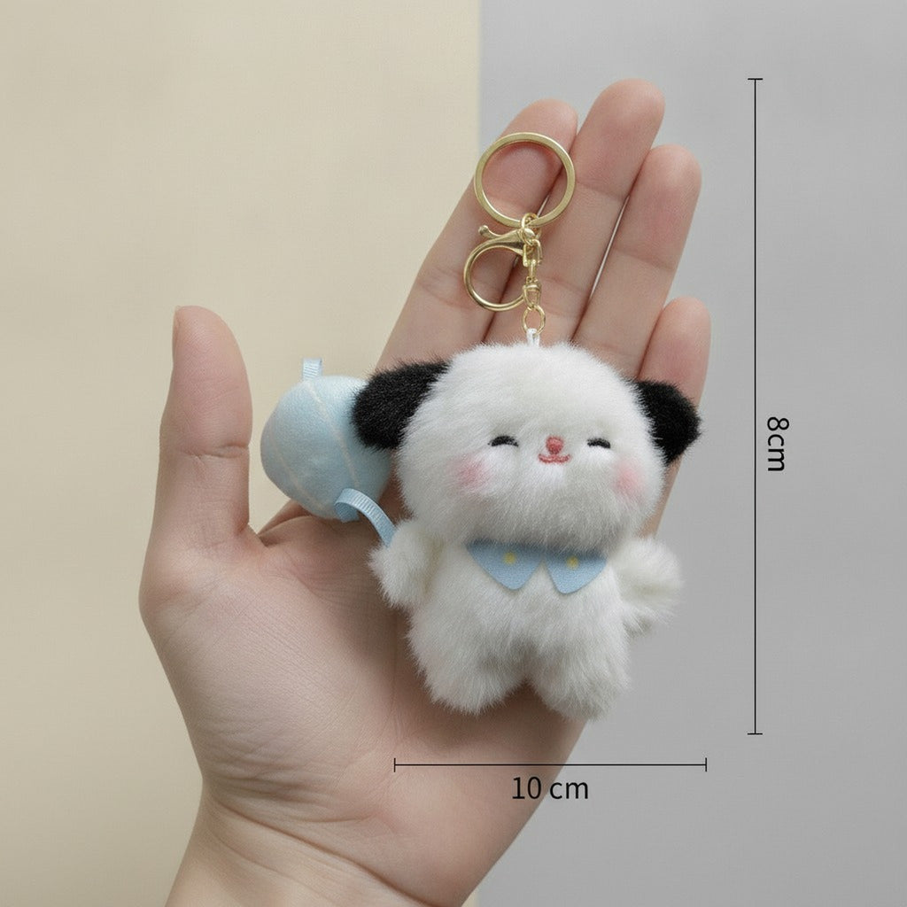 Fluffy Puppy Plush Keychain – novelty & toys (view 3)