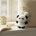 Cute Panda Plush Keychain – novelty & toys (view 2)