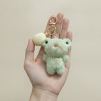Cute Plush Frog Keychain Charm – bags & wallets (view 3)