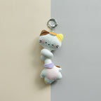 Cute Cat Knotted Plush Keychain – novelty & toys (view 1)