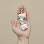 Cute Cat Knotted Plush Keychain – novelty & toys (view 3)