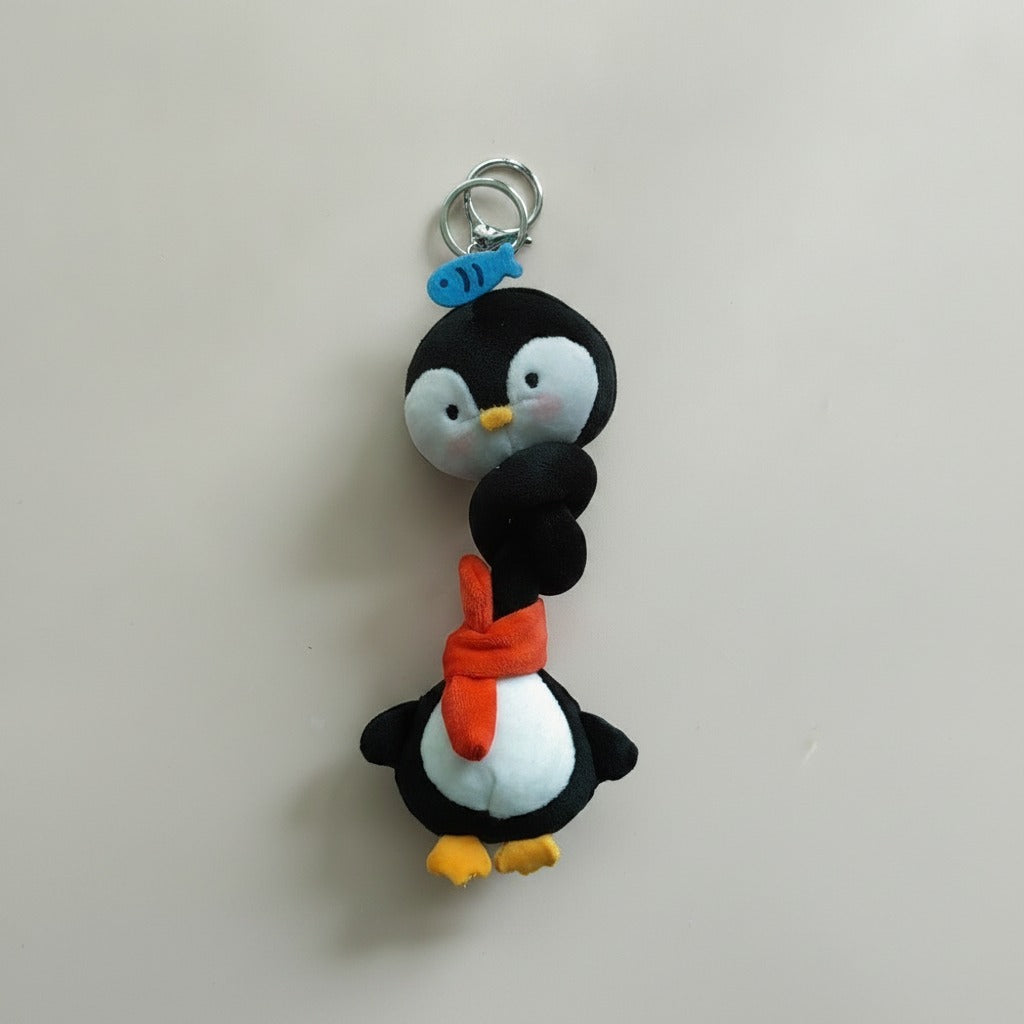 Cute Long Penguin Plush Keychain – novelty & toys (view 1)