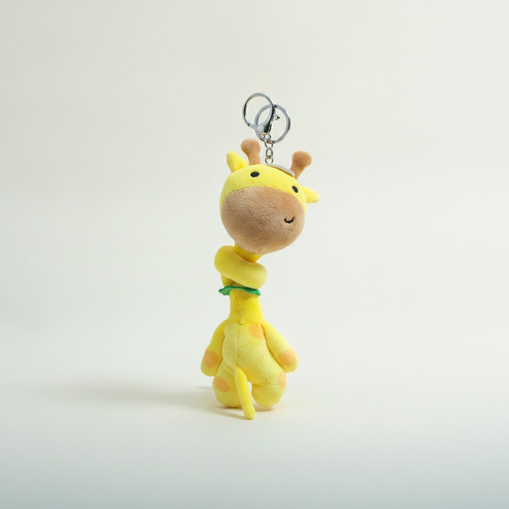 Cute Giraffe Plush Keychain – novelty & toys (view 1)