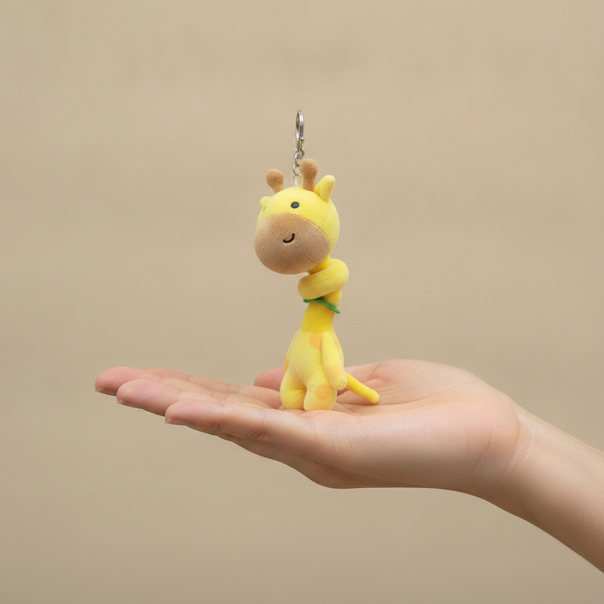Cute Giraffe Plush Keychain – novelty & toys (view 3)