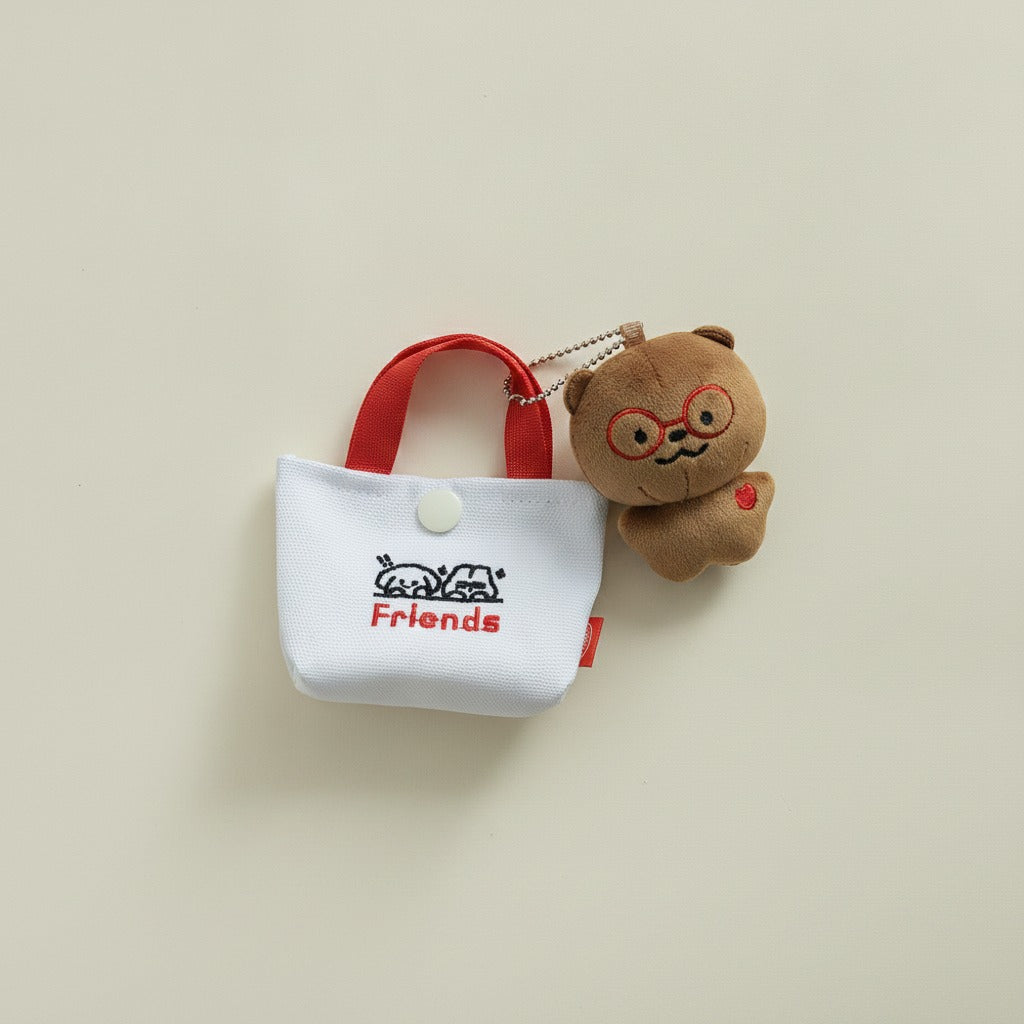 Friends Mini Tote Bag & Bear Keychain – bags & wallets (view 1)