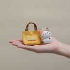 Mini Canvas Bag and Cat Plush Keychain Set – novelty & toys (view 3)